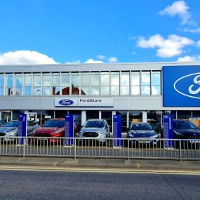 Outside the Ford Wolverhampton dealership