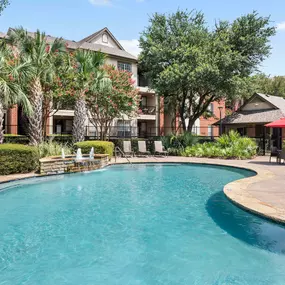 Pool with grills and sundeck