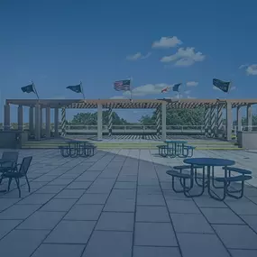 Plaza College's Terrace - an outdoor space only accessible to our community!