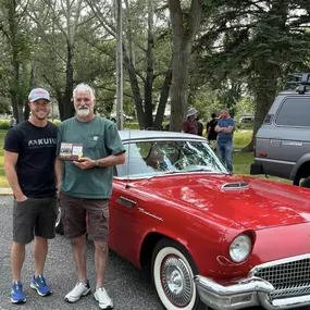 Had a great time at the Manhattan Car Show!! Congratulations to the Winner of the Daniel Corbin State Farm Trophy!! 1957 Firebird