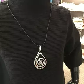 The Fabulous Female Boutique has a wide selection of jewelry including this handmade necklace made from recycled aluminum.