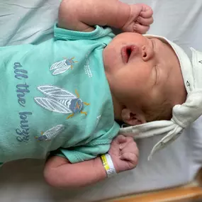 The Christ Hospital and Snappy Tomato Pizza are teaming up to start a new tradition. To help welcome newborns and cicadas, each baby born at both The Christ Hospital Mt. Auburn and Liberty Township locations over the next few weeks will receive a free, limited-edition, “All the Buzz” onesie! Parents will also get a coupon for a free pizza (cicadas, unfortunately, not included) and Snappy swag generously donated by Snappy Tomato Pizza!