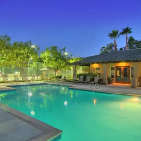 Swimming Pool by Night