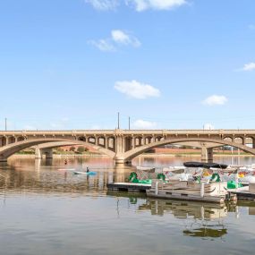 Tempe Town Lake with Kayaks and Boats for Rent in Tempe Arizona