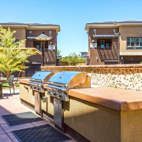 Barbeque and outdoor dining area