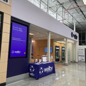 Wellby Financial credit union inside HEB