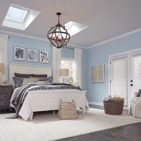 VELUX Skylights in Master Bedroom by Impriano Roofing & Siding Inc.