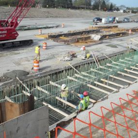 I-96 concrete construction project