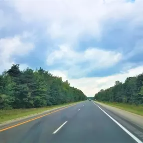 I-69 asphalt construction project in Michigan