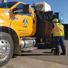 AJAX Paving heavy equipment