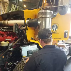 AJAX Paving heavy equipment