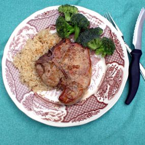 Barrow’s Intense Ginger Honey Glazed Pork Chops