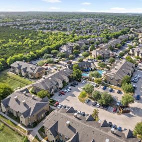 Aerial view of Camden Shadow Brook with greenspace