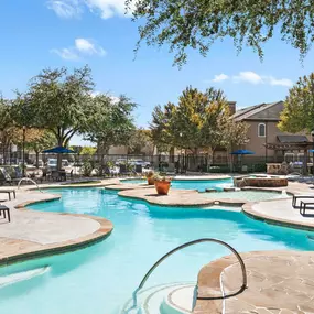 Second pool at Camden Shadow Brook apartments in Austin, TX