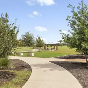 Onion Creek Metro Park walking path near Camden Shadow Brook apartments in Austin, TX