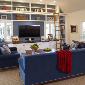 Living room remodel done by South Pasadena contractor, Cynthia Bennett & Associates, Inc. Contact us for architecture, construction, remodel, and interior design services: 626-799-9701.