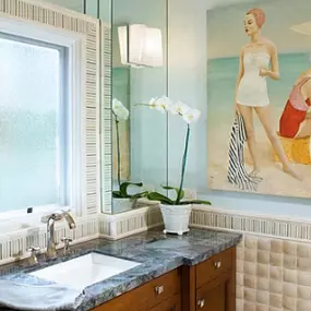 Bathroom remodel done by South Pasadena contractor, Cynthia Bennett & Associates, Inc. Contact us for architecture, construction, remodel, and interior design services: 626-799-9701.