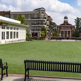 Shops and dining at Alpharetta City Center near Camden Deerfield