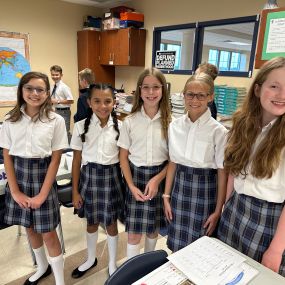 We seek to form students in all areas of the human person: academic, service, character, and spiritual. Rooted in the Catholic intellectual tradition uniting faith and reason, we offer a rigorous, standards-based curriculum reflective of the great potential of each child.