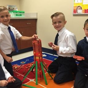 Students at Ave Maria Academy learn how to work together and cooperate at a young age!