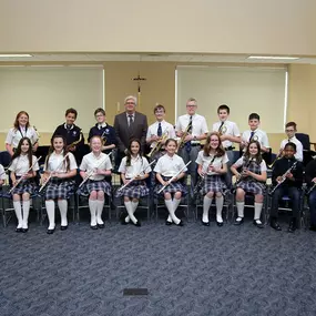 The Arts are a cornerstone here at Ave Maria Academy. Here is our school band. Wanna know when their next performance is? Check out our website!