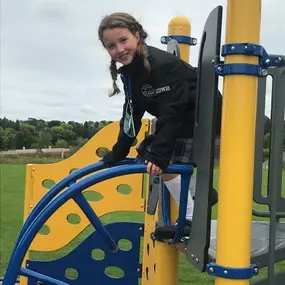 Students at Ave Maria Academy love recess and playtime on the playground!