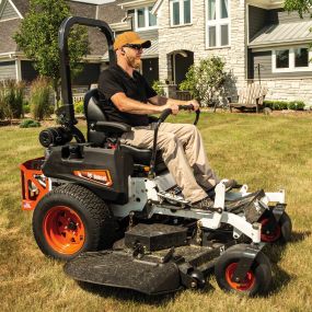 A Bobcat ZT3500 zero-turn mower