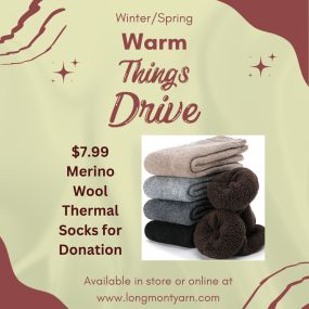 Wool Merino Thermal SOCKS for Donation - Wool Merino Socks for Winter Thermal Warm Thick Hiking Boot Heavy Soft Cozy Socks for Cold Weather.