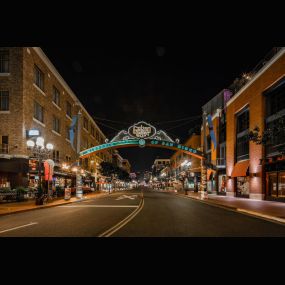 Neighborhood gaslamp quarter district