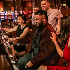 People at slot machines