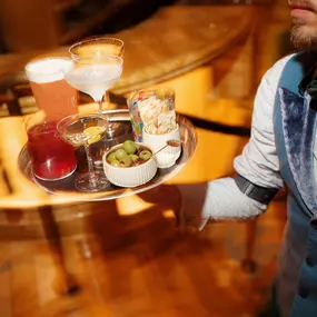 The bar team are your storytellers, drink masters and cocktail creators. Your only task is to relax, choose your tipple and have a wonderful time.