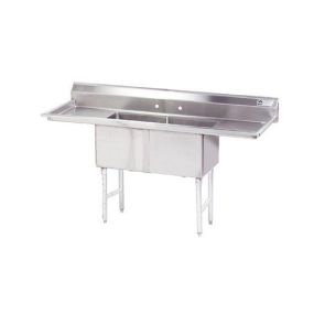2 compartment commercial sink