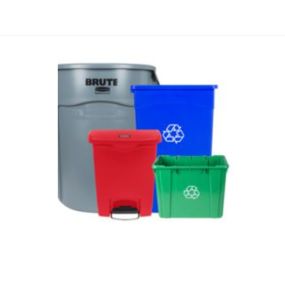 commercial trash and recycling containers