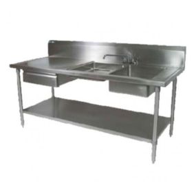 stainless steel work table with sink