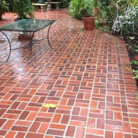 Walkway Pressure Washing in Gainesville, Florida.