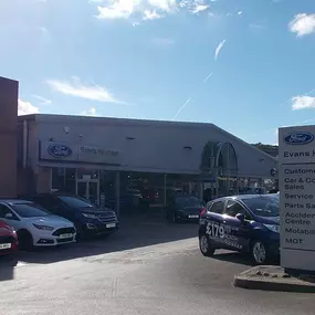 Outside the Ford Batley dealership