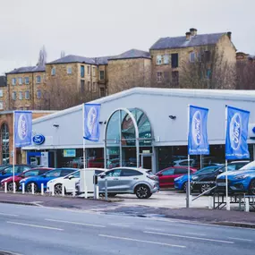 Outside the Ford Batley dealership