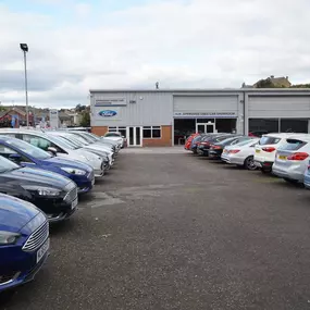 Outside the Ford Batley dealership