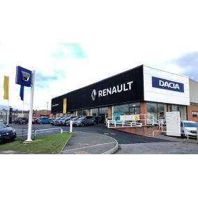 Facing the Renault Sunderland dealership
