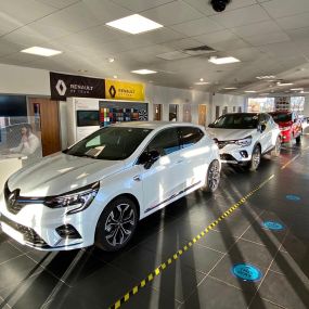 Renault Clio inside the Sunderland showroom