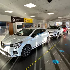 Renault Clio inside the Sunderland showroom