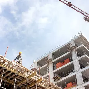 Large-scale commercial construction project illustrating Schonsheck, Inc.’s strength in structural development, design-build, and project execution. Every build reflects superior engineering, safety, and precision from foundation to finish.