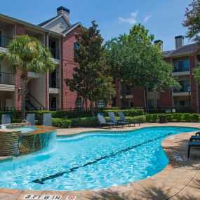Swimming pool with wifi at Camden Holly Springs Apartments in Houston, TX