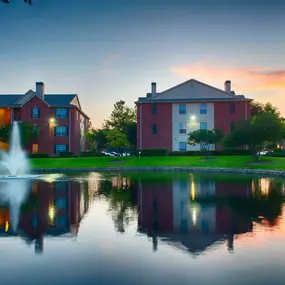 Lake views at Camden Holly Springs Apartments in Houston, TX