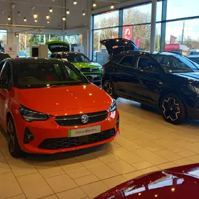 Cars Inside Vauxhall Falkirk Dealership