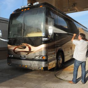 Full RV wash and detail bays at our Dallas dealership.