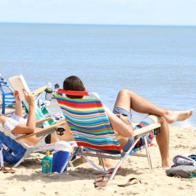 Enjoying the beach