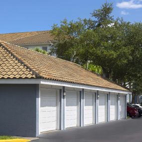 Private garages at Camden World Gateway in Orlando, FL