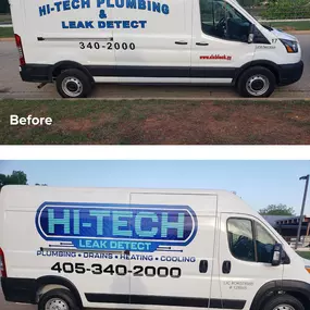 Hi-Tech Plumbing & Leak Detect before and after