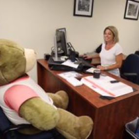 Our neighbear is taking phone calls today!
